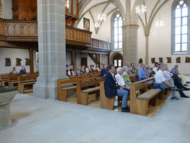 Feierstunde zum Abschluss der Renovierungsarbeiten in St. Crescentius (Foto: Karl-Franz Thiede)